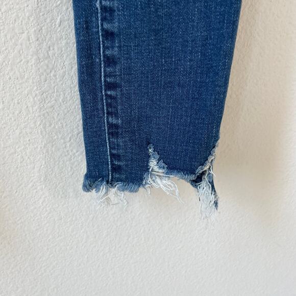 ABERCROMBIE & FITCH Curve Love Super Skinny Ankle High Rise Jeans 23 or 000S Emo - Picture 6 of 9